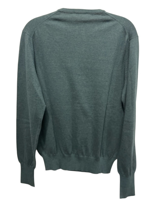 Sid Mashburn Size M Blue & Green Cotton Crewneck Men's Sweater Blue & Green / M