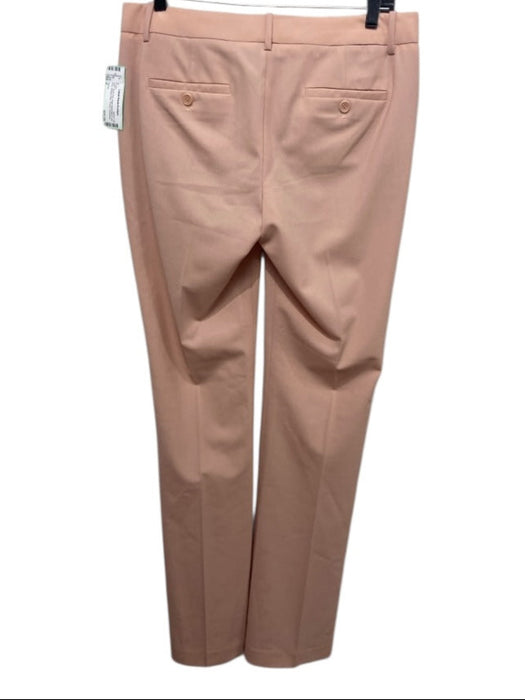 Theory Size 6 Blush Pink Virgin Wool Blend Low Rise Straight Wide Trouser Pants Blush Pink / 6