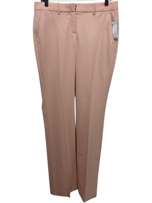 Theory Size 6 Blush Pink Virgin Wool Blend Low Rise Straight Wide Trouser Pants Blush Pink / 6