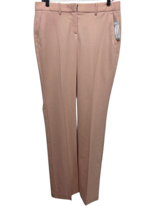 Theory Size 6 Blush Pink Virgin Wool Blend Low Rise Straight Wide Trouser Pants Blush Pink / 6