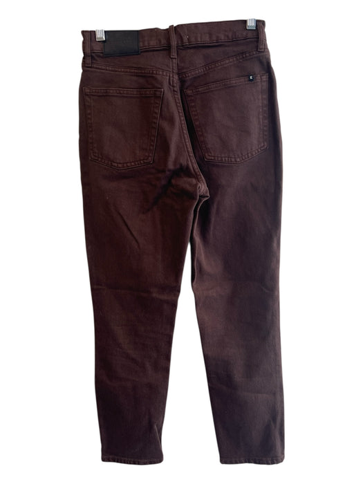 Everlane Size 25 Brown Cotton High Rise 5 Pocket Straight Leg Cropped Jeans Brown / 25