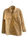 Madewell Size XS Orange Polyester Felt Herringbone Collared Button Down Jacket Orange / XS