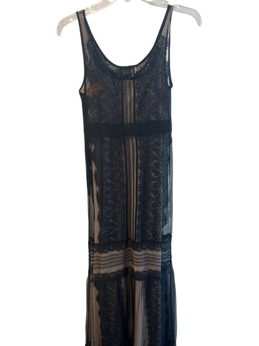 Alice by Temperley Size 4 Black Polyester Lace Sleeveless Ankle Length Dress Black / 4