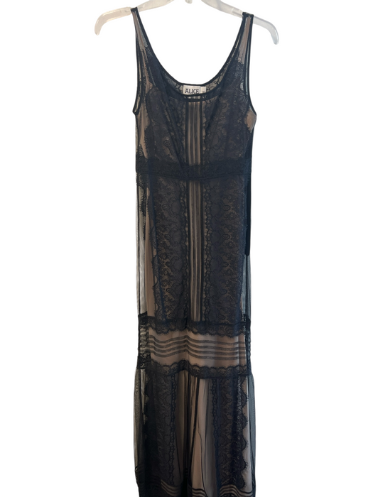 Alice by Temperley Size 4 Black Polyester Lace Sleeveless Ankle Length Dress Black / 4