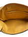 Coach Yellow Orange Pebbled Leather Wristlet Zip Close Wallets Yellow Orange