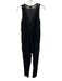 Zimmermann Size 0 Black Cotton Sleeveless Drawstring Waist Semi Sheer Jumpsuit Black / 0