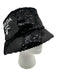 Prada Black & White Fully Sequined Bucket Logo Hat Black & White / M