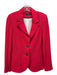 Iris Size 6 Red Viscose & Polyamide 2 Buttons Darted Front Pocket Jacket Red / 6