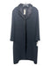 Philippe Adec Size 8/42 Black Mohair & Virgin Wool Trench Hook Coat Black / 8/42