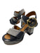 See By Chloe Shoe Size 37.5 Dark Blue & White Canvas Criss Cross Sandals Dark Blue & White / 37.5