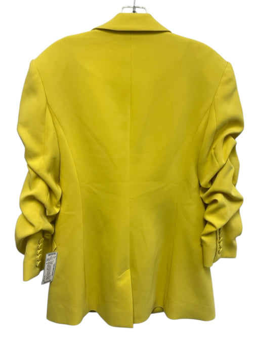 5a7 Cinq a Sept Size 4 Yellow Triacetate & Polyester Shoulder Pads Blazer Jacket Yellow / 4