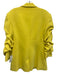 5a7 Cinq a Sept Size 4 Yellow Triacetate & Polyester Shoulder Pads Blazer Jacket Yellow / 4