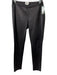 Neiman Marcus Size S Black Leather Elastic Waist Skinny Pants Black / S