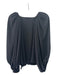 Escada Size 36 Black Triacetate Long Balloon Sleeve Keyhole Back Top Black / 36