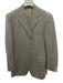 Canali Black Wool Striped 3 button Men's Suit Black / 54