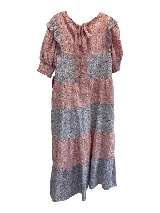 Hyacinth House Size S White, pink & purple Cotton Micro Floral Tie Back Dress White, pink & purple / S