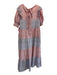 Hyacinth House Size S White, pink & purple Cotton Micro Floral Tie Back Dress White, pink & purple / S