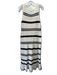 Joie Size L Cream & Black Polyester Knit V Neck Sleeveless Slip Inc. Dress Cream & Black / L