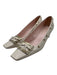 Roger Vivier Shoe Size 42 Off White Leather Pointed Square Toe Block Heel Pumps Off White / 42