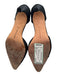 Manolo Blahnik Shoe Size 41.5 Black Leather Satin Crystal Embellished Pumps Black / 41.5