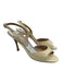 Manolo Blahnik Shoe Size 41.5 Off White Patent Leather Open Front Sandals Off White / 41.5