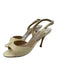 Manolo Blahnik Shoe Size 41.5 Off White Patent Leather Open Front Sandals Off White / 41.5
