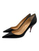 Christian Louboutin Shoe Size 41 Black Leather Pointed Toe Mid Heel Pumps Black / 41