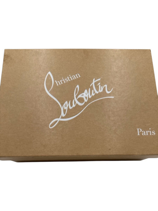 Christian Louboutin Shoe Size 41 Black Leather Pointed Toe Mid Heel Pumps Black / 41