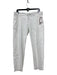 Frank & Eileen Size 10 White Cotton & Flex Raw Hem Slim Straight Leg Pants White / 10