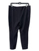 Lafayette 148 Size 12 Black Polyamide Hook & Zip Straight Trouser Pants Black / 12