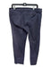 Frank & Eileen Size 10 Navy Slate Cotton Hook & Zip Tapered Slim Raw Hem Pants Navy Slate / 10