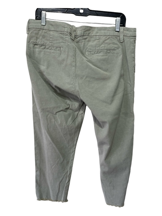 Frank & Eilen Size 10 Sage green Cotton & Flex Hook & Zip Slim Fit Trouser Pants Sage green / 10