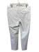 Frank & Eileen Size 12 White Cotton Blend Loops hook & zip Raw Hem Pants White / 12