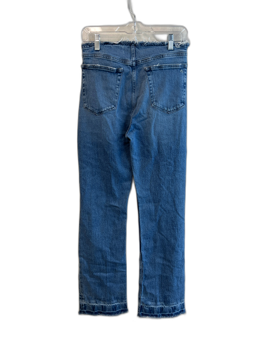 Rag & Bone Size 26 Medium Wash Otter Raw Hem High Rise Zip Fly Jeans Medium Wash / 26