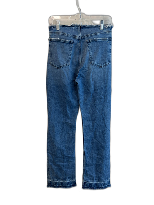 Rag & Bone Size 26 Medium Wash Otter Raw Hem High Rise Zip Fly Jeans Medium Wash / 26
