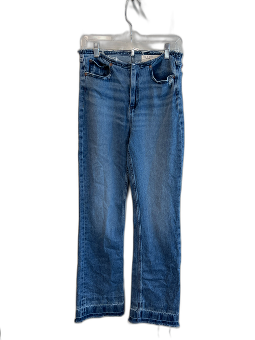 Rag & Bone Size 26 Medium Wash Otter Raw Hem High Rise Zip Fly Jeans Medium Wash / 26