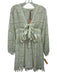 Alexis Size M White Polyester Back Zip Lace Tie Detail Dress White / M