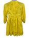 Zimmermann Size 2 Yellow Linen Tie Detail Pockets Plunge Bow Dress Yellow / 2