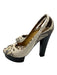 Roberto Cavalli Shoe Size 37 White Leather Slingbacks Platform Sandals White / 37
