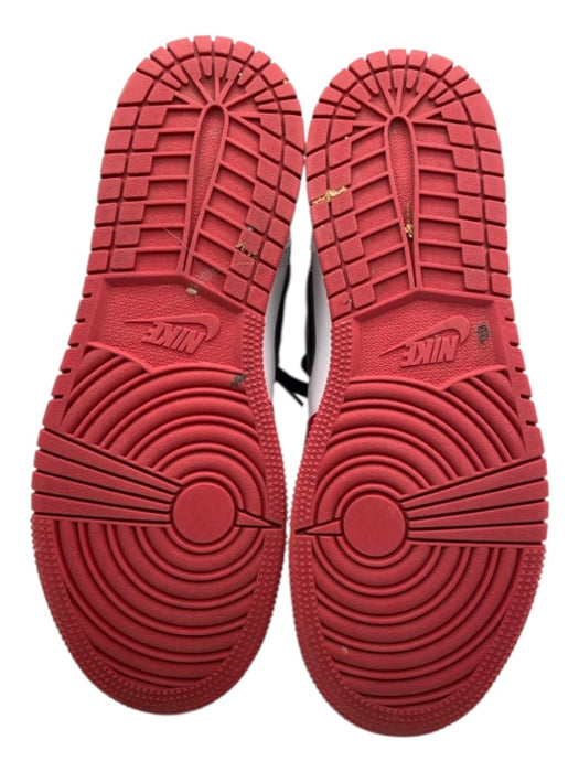 Nike Shoe Size 6.5 Red, White, Black Leather Perforated Air Jordan Sneakers Red, White, Black / 6.5
