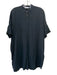 & Other Stories Size 2 Black Modal & Viscose Short Sleeve Button Up Boxy Dress Black / 2