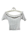 Wilfred Size M White Viscose & Nylon Blend Knit Ruffle Detail Top White / M