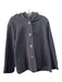 Eileen Fisher Size L Dark Gray Wool Button Hood Pockets Jacket Dark Gray / L