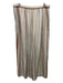 Theory Size 12 Brown & White Triacetate Vertical Stripes Drawstring Pants Brown & White / 12