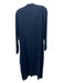 Xenia Boutique Size M/38 Navy Blue Viscose Blend Button Down Long Sleeve Dress Navy Blue / M/38