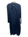 Xenia Boutique Size M/38 Navy Blue Viscose Blend Button Down Long Sleeve Dress Navy Blue / M/38