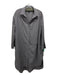 Amma Size 3/L Gray Cotton Button Down Patch Pocket Collar Long Sleeve Dress Gray / 3/L