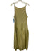 J. Crew Size M Khaki Cotton Sleeveless Pleated Dress Khaki / M