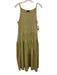 J. Crew Size M Khaki Cotton Sleeveless Pleated Dress Khaki / M