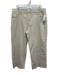 KUT Size 16P Beige & Tan Cotton Denim Gold button Contrast Stitch Raw Hem Jeans Beige & Tan / 16P